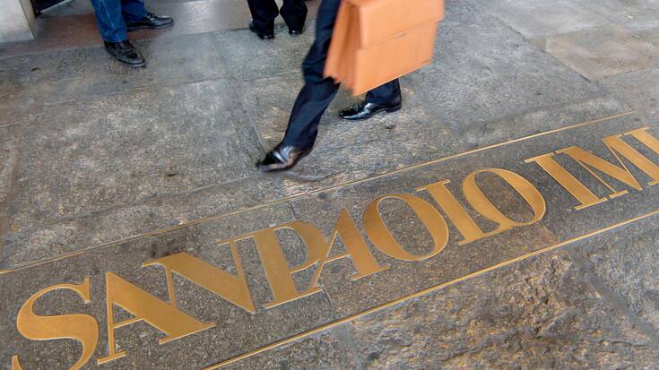 Intesa Sanpaolo a vu ses résultats semestriels dopés par le revenu net d'intérêts qui a décollé de plus de deux tiers sur un an, dans un contexte de hausse continue des taux sur les marchés. (archives)