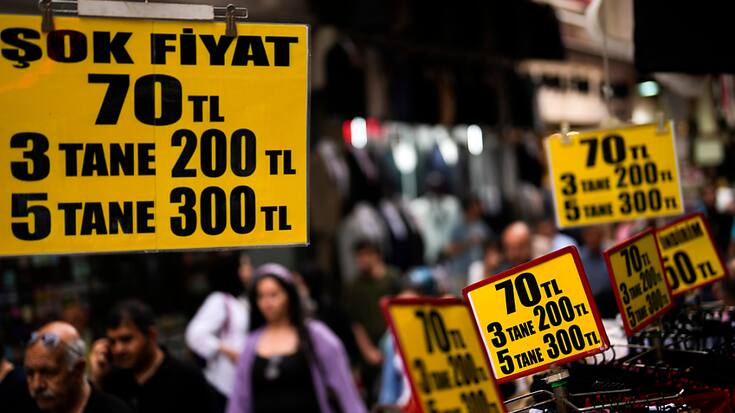 Les chiffres officiels sont régulièrement contestés par les économistes indépendants du Groupe de recherche sur l'inflation (Enag): selon eux, l'inflation atteint 69,21% en Turquie depuis janvier et 122,88% sur les douze mois écoulés. (archives)