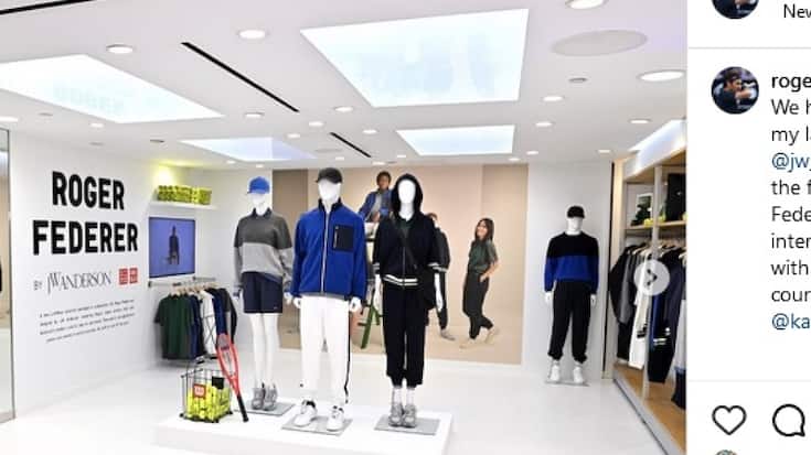 Trois vestes, deux pantalons, une paire de shorts ainsi qu'un pull, un polo et un sac constituent la nouvelle collection de Roger Federer.