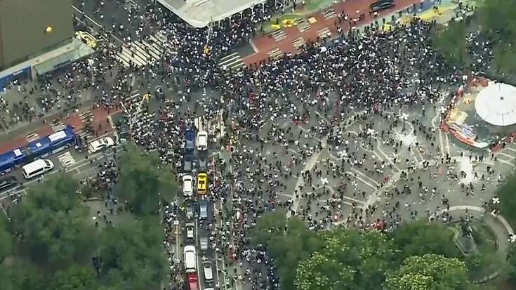 Près de 5000 jeunes se sont rassemblés à Union Square vendredi (archives).