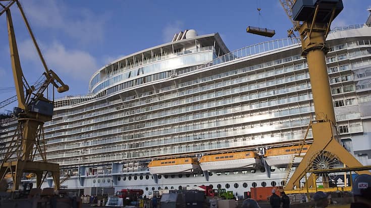 Les chantiers navals de Turku, en Finlande, ont construit plusieurs gigantesques bateaux de croisière (archives).
