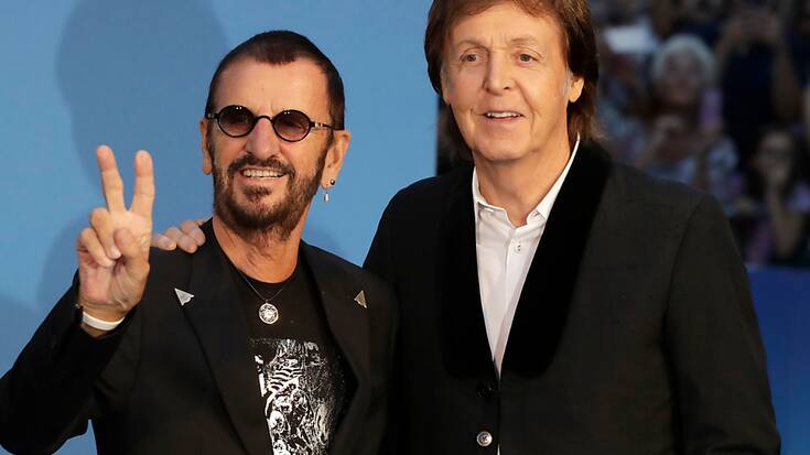 Les deux derniers Beatles Ringo Starr (à gauche) et Paul McCartney se retrouvent rarement (archives),