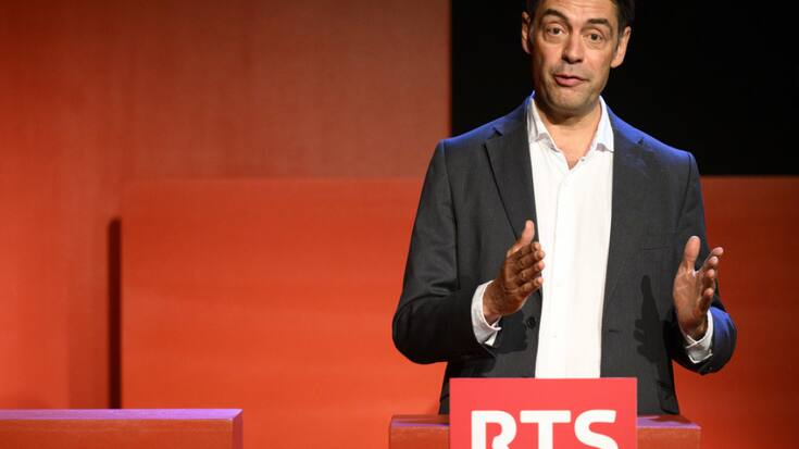 Pascal Crittin, directeur de la RTS, a présenté lundi matin à Lausanne, les nouveautés de la rentrée 2023, axées entre autres sur les élections fédérales.