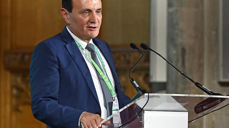 Pascal Soriot, directeur général d'Astrazeneca, est le mieux payé des chefs d'entreprise du FTSE 100, avec un salaire de 15,3 millions de livres l'année dernière. (archives)