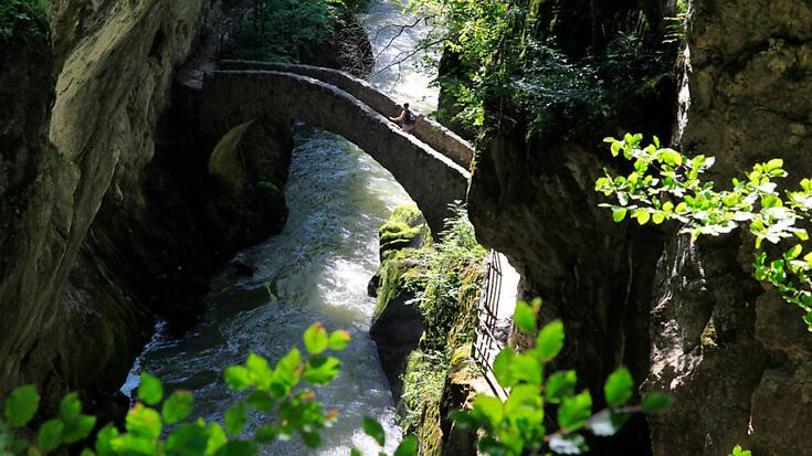 L&#8217;itinéraire principal dans les Gorges de l&#8217;Areuse sera fermé en aval du Saut-de.Brot pendant trois mois (archives).