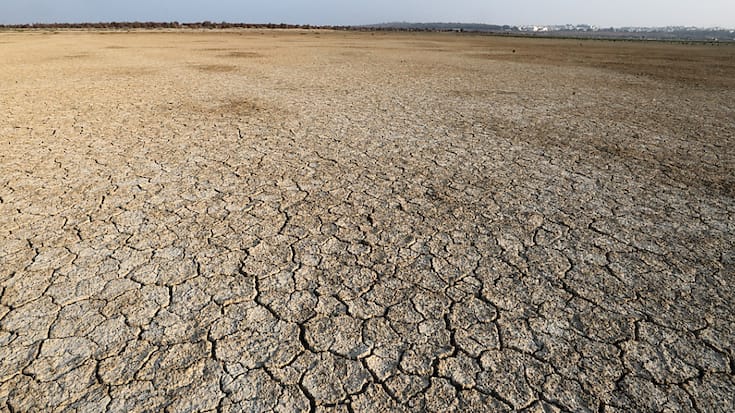 Nouveau cri d'alarme sur le climat avant la COP28 (ici une partie du lagon de Sijoumi en Tunisie).