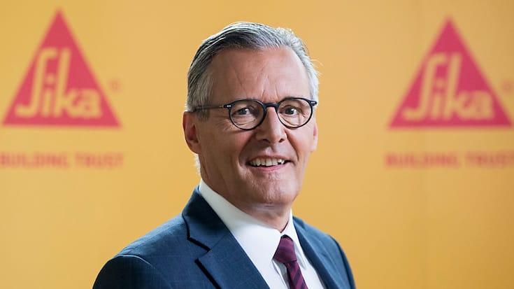 Le président de  Sika sortant, Paul Johann Haelg, s'est battu avec succès contre la vente du groupe zougois au français Saint-Gobain. (Archives)