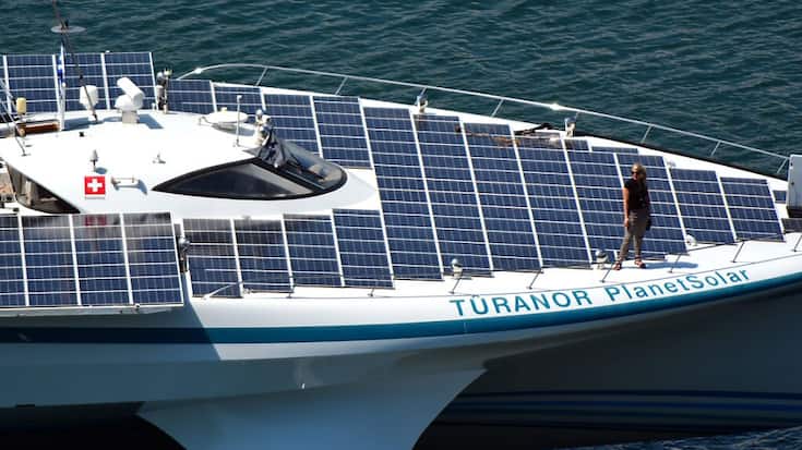 Une nouvelle version du logiciel de routage Adrena, utilisée à bord du PlanetSolar lors de son tour du monde d'il y a 10 ans, permet de prendre en compte davantage de facteurs énergétiques (image d'archives).