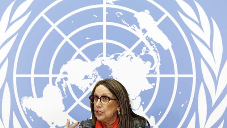 La secrétaire générale de la Conférence des Nations Unies sur le commerce et le développement (CNUCED) Rebeca Grynspan alerte sur le besoin de décarboner rapidement le commerce maritime (archives).