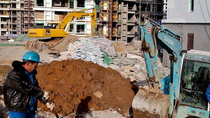 Le secteur immobilier pèse plus du quart du PIB chinois et emploie de nombreux travailleurs peu qualifiés (archives).