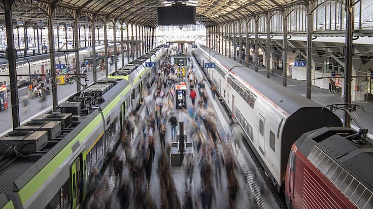 En cas de pénurie d'électricité, les trains supplémentaires seraient supprimés aux heures de pointe (archives).