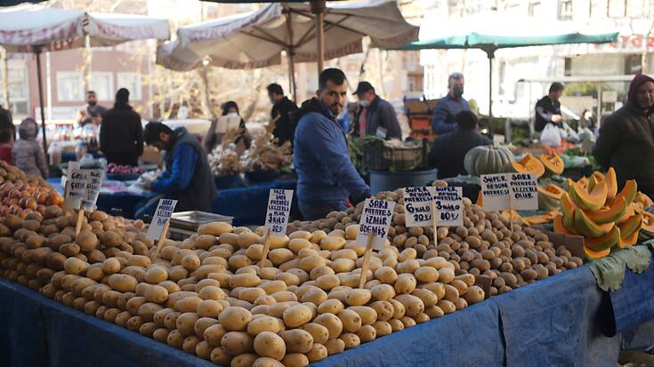 La Turquie connaît une inflation à deux chiffres sans discontinuer depuis fin 2019, alimentant une importante crise du coût de la vie (archives).