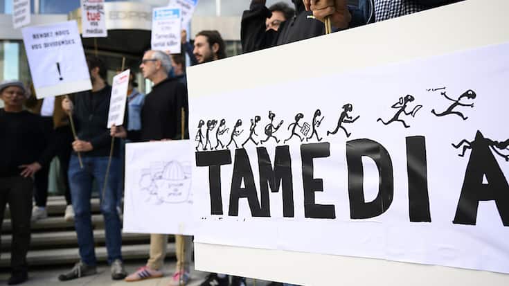 Les parlementaires vaudois se sont inquiétés mardi de la restructuration annoncée par Tamedia Suisse romande et ont voté une résolution en solidarité avec le personnel (photo d'illustration).