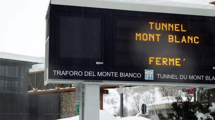 Le tunnel du Mont-Blanc ferme lundi pour deux mois de travaux.