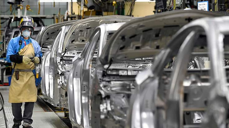 Selon Toyota, dix lignes de production dans six de ses 14 usines de l'archipel nippon étaient affectées mardi (archives).