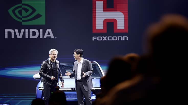 Nvidia et Foxconn, dont le nom officiel est Hon Hai Technology Group, n'ont fourni ni budget ni échéance concernant leur projet. (TAIPEI/EPA Fotograf: RITCHIE B. TONGO)