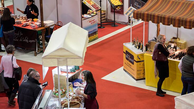 La nouvelle édition du Salon suisse des goûts et terroirs à Bulle (FR) s&#8217;annonce "gourmande", selon les organisateurs, avec 300 exposants ainsi que 5500 produits et spécialités (archives).