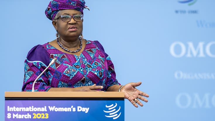 La directrice générale de l'Organisation mondiale du commerce (OMC) Ngozi Okonjo-Iweala se dit "plus positive" depuis mardi sur la ministérielle de février prochain à Abu Dhabi (archives).