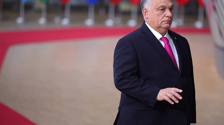 Le premier ministre hongrois Viktor Orban, ici à Bruxelles jeudi, soutient le droit d'Israël à se défendre.
