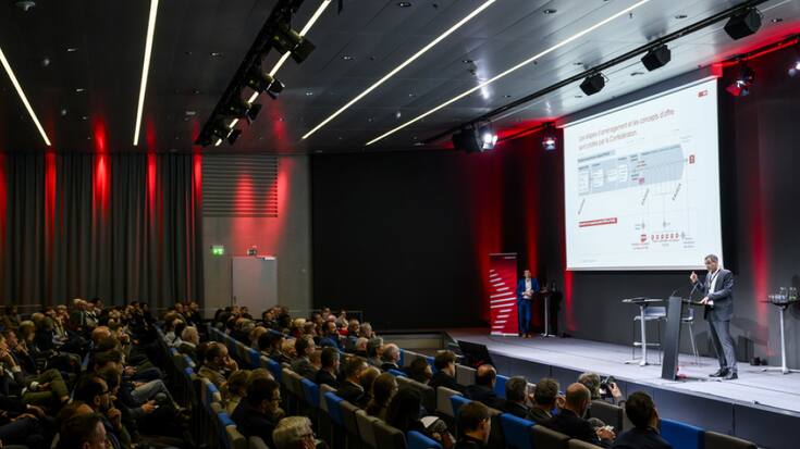 Plus de 200 invités ont participé mercredi au premier Forum du rail romand organisé au SwissTech Convention Center de l'EPFL à Lausanne.