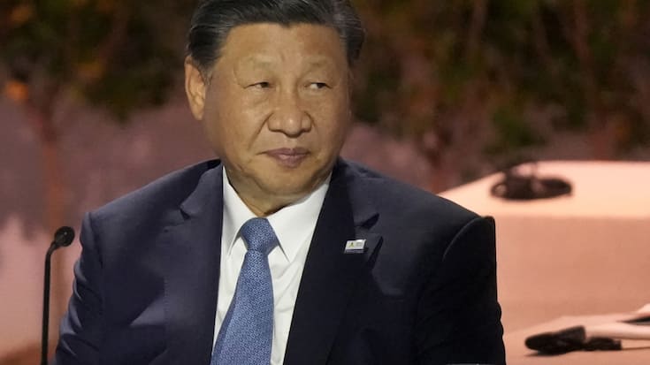 La Chine de Xi Jinping vise "environ 5%" de croissance cette année, un objectif qui pourrait être difficile à atteindre, estiment certains économistes (archives).