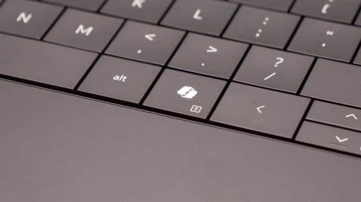 Microsoft a introduit une touche dédiée à l'assistant d'intelligence artificielle Copilot sur ses claviers d'ordinateur (archives).