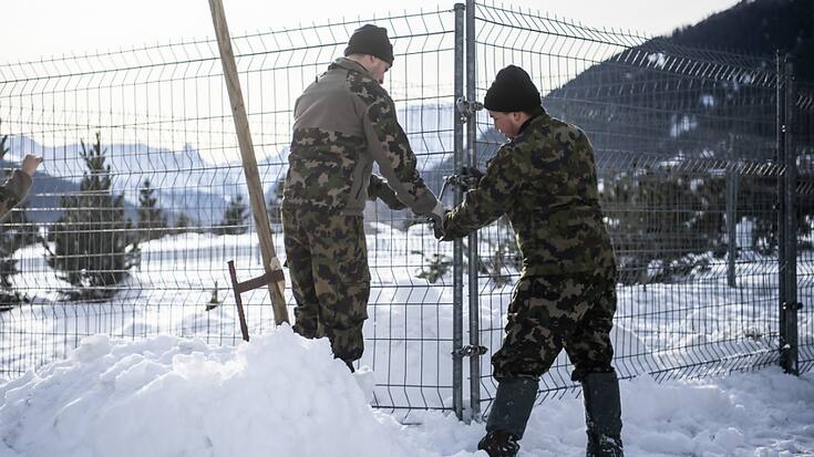 Beaucoup de militaires sont entrés en service lundi pour le WEF, qui commence dans une semaine. (archives)