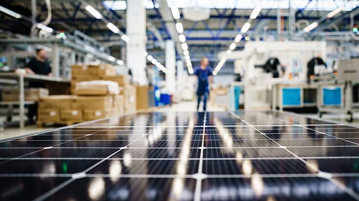 L'usine de Freiberg, en Saxe est la plus importante usine de modules solaires d'Europe, qui compte quelque 500 collaborateurs (archives).