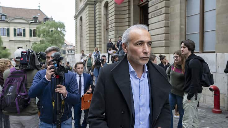 Tariq Ramadan lors de son procès à Genève en mai 2023