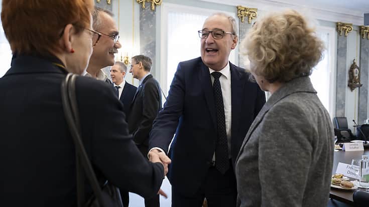 La Suisse (ici le conseiller fédéral Guy Parmelin) s'est associée à l'accord qui va faciliter le commerce des services dans de nombreux pays (archives).