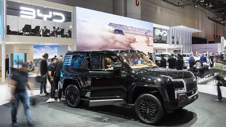 Le constructeur chinois de véhicules électriques tient en ce moment la vedette au salon genevois de l'automobile. (archive)