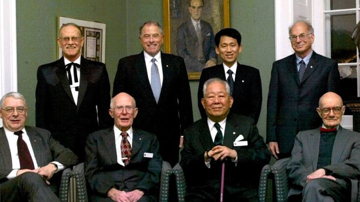 Daniel Kahneman (en haut à droite) a reçu le prix Nobel d'économie en 2022 (archives).