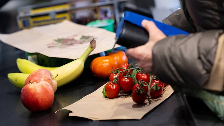 A la caisse en Allemagne, les prix de l'alimentation ont baissé de 0,7% par rapport à mars 2023 (archives).