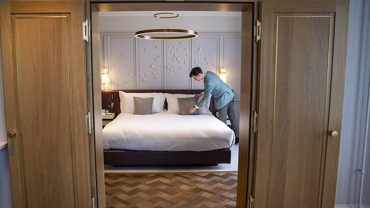 Les hôtels ont enregistré 128'000 nuitées de plus en février en comparaison annuelle, selon l'OFS. (archive)