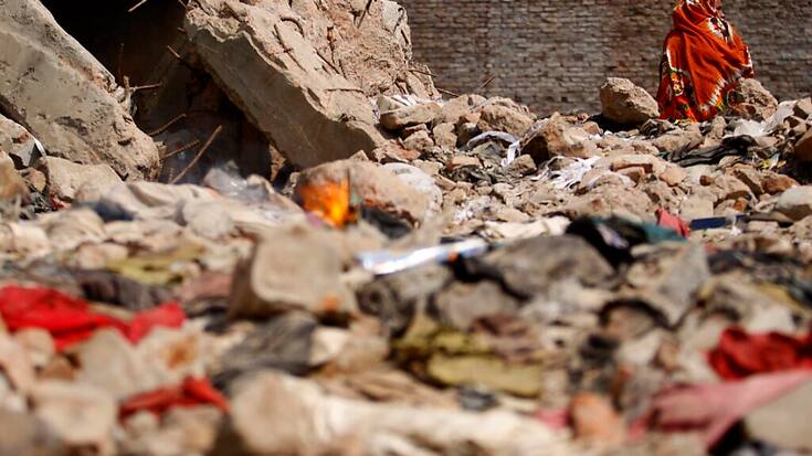 L'effondrement de l'usine textile Rana Plaza au Bangladesh a mis en lumière l'absence de contrôle sur les conditions de travail dans les pays tiers (archives).