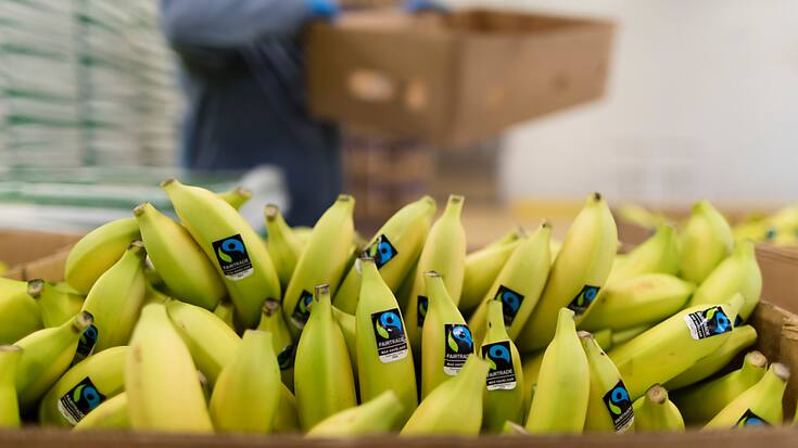 Les bananes arrivent en tête des ventes Max Havelaar, derrière les confiseries (archives)