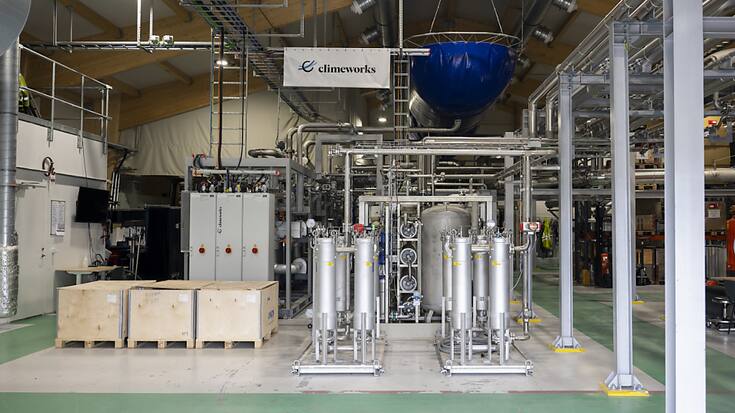La première usine de Climeworks en Islande, baptisée Orca. La seconde usine dévoilée mercredi, Mammoth, permettra de capter bien plus de CO2 (archives).
