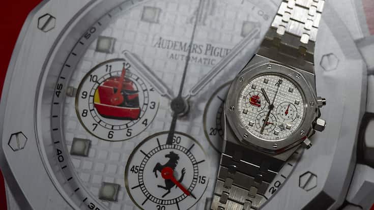 Huit montres de luxe fabriquées pour Michael Schumacher sont considérées comme les pièces maîtresse de la vente aux enchères.