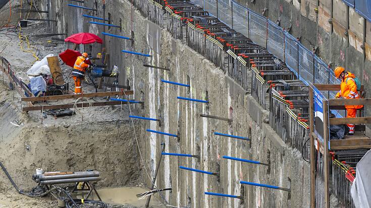 Le nombre de places de travail en Suisse a progressé au 1er trimestre 2024, notamment dans la construction.(archive)