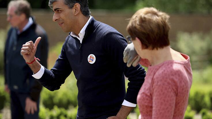 Bien qu'improbable, un rebond de l'économie britannique en avril aurait atténué la pression sur les conservateurs du Premier ministre Rishi Sunak, à la peine dans les sondages avant d'imminentes législatives. (archive)