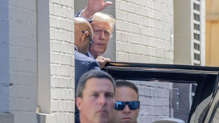 Donald Trump ne se rend que très rarement dans la capitale fédérale américaine, où un nouveau procès l'attend.