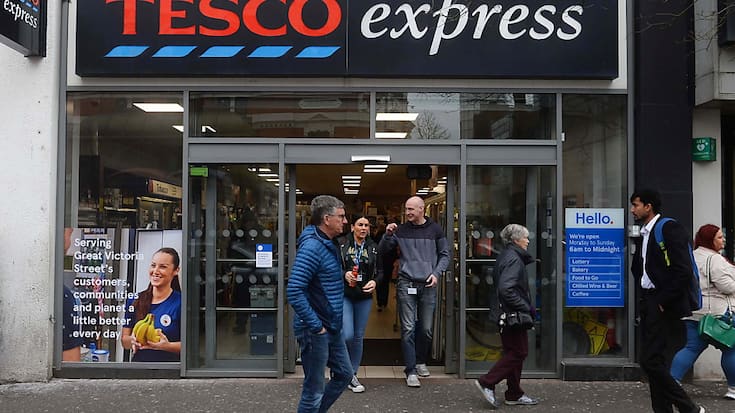 Les ventes dans les supermarchés Tesco ont progressé outre-Manche (archives).