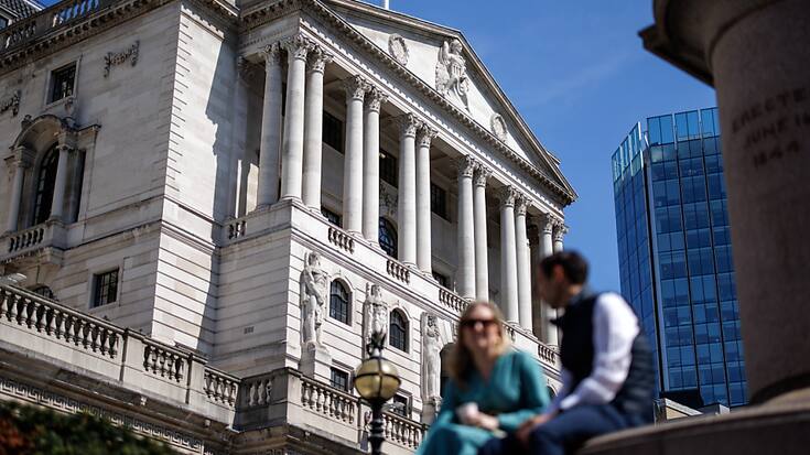 Comme l'attendaient les économistes, la banque centrale britannique a conservé le taux d'intérêt directeur à son plus haut niveau depuis 2008. (archive)