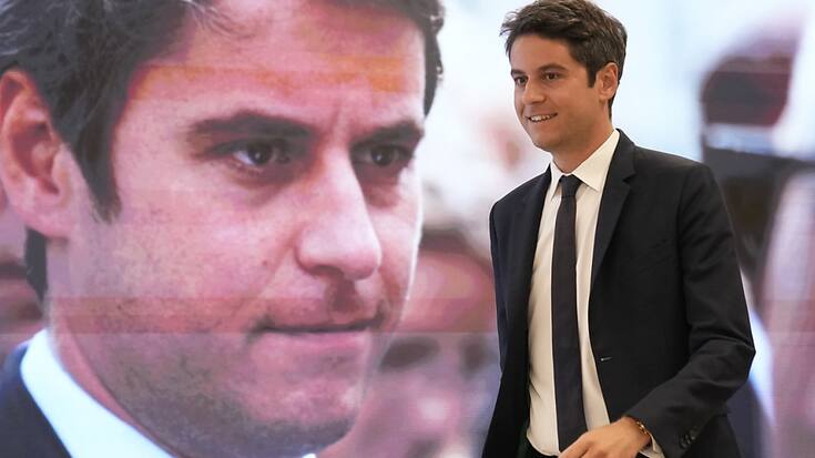 Alors que sa majorité s'inquiète de l'animosité suscitée par Emmanuel Macron dans l'opinion, le Premier ministre Gabriel Attal  a tenté jeudi de reprendre les rênes en se déplaçant dans l'Orne et dans la Sarthe, exhortant les Français à donner "une majorité absolue" à son camp.