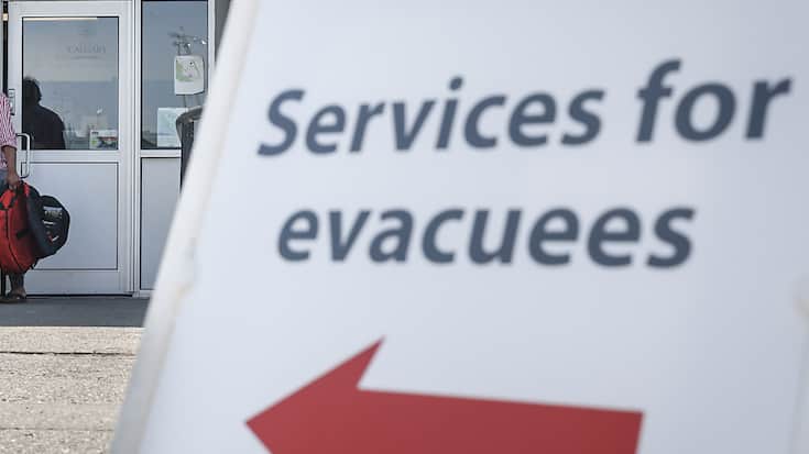 La ville touristique de Jasper a été en partie détruite par les flammes. La population présente avait auparavant été évacuée en direction de Calgary.