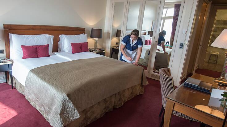 Les nuitées dans l'hôtellerie suisse ont augmenté sur un an de 0,2% en juillet. (archive)