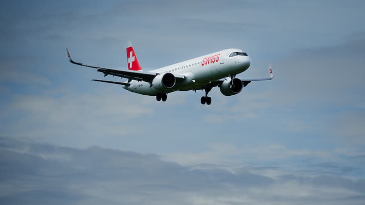 Swiss affirme continuer à suivre de près la situation au Moyen-Orient et rester en contact constant avec les autorités compétentes en Suisse et sur place. (Keystone/Petra Orosz)