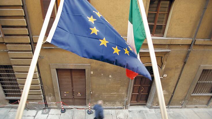 Pour l'ensemble de l'année, la Banque d'Italie table sur une inflation de 1,1%, après une hausse des prix de 5,9% en 2023. (KEYSTONE/Urs Flueeler)