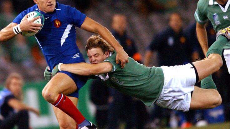 La marque française, en difficulté financière, était l'équipementier de la FFR depuis 2018, et vient d'être remplacée par Adidas. Le Coq sportif équipait également la délégation française cet été aux Jeux olympiques de Paris. (archives)