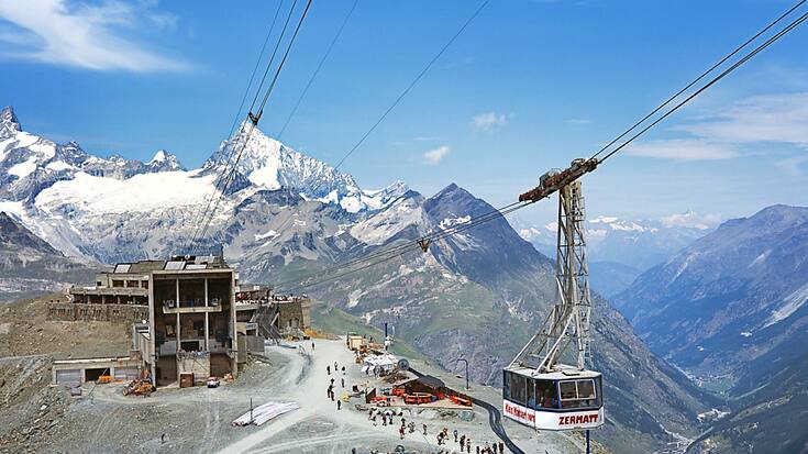 Les Remontées d'altitude situées en Valais, comme iici à Zermatt, ont réalisé de meilleures affaires lors des hivers avec peu de neige que lors d'hiver bien enneigés (Photo d'illustration).